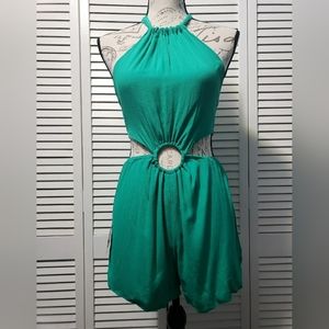 Blue Blush Shorts Romper Women's Size Small